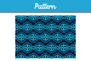 Blue Background Ornament Pattern