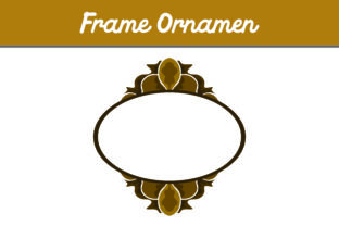 Brown Frame Ornament: A Versatile Design Asset for Creative Projects
