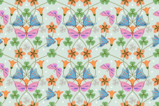 Butterfly and Flowers Seamless Pattern: A Versatile Design for Creative Applications