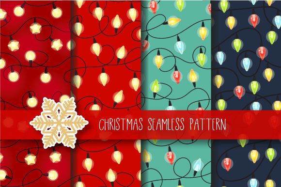 Christmas Seamless Pattern Garland: A Versatile Design Solution for Holiday Decor and Beyond