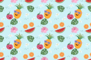 Cute Fruit Vector Seamless Pattern