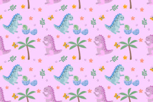 Dinosaur and Butterfly Seamless Pattern: A Creative Fusion for Modern Design