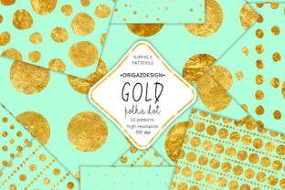 Exploring the Versatility of Gold Foil Polka Dot Mint Seamless Design