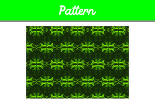 Green Background Ornament Pattern: Versatile Design Asset for Modern Creative Projects