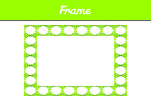 Green Border Frame Ornament