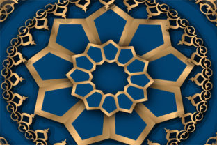 Pattern Arabesque Blue Background: A Strategic Design Element for Modern Creativity and Branding