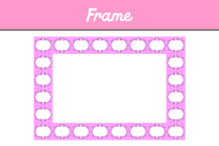 Pink Border Frame Ornament
