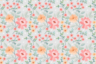 Seamless Colorful Flowers Pattern