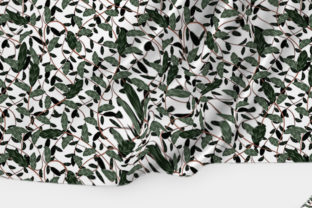 Tiny Branches with Leaves Seamless