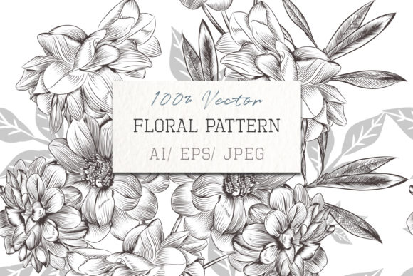 Vector Hand Drawn Flowers Vintage Style: A Timeless Design Element